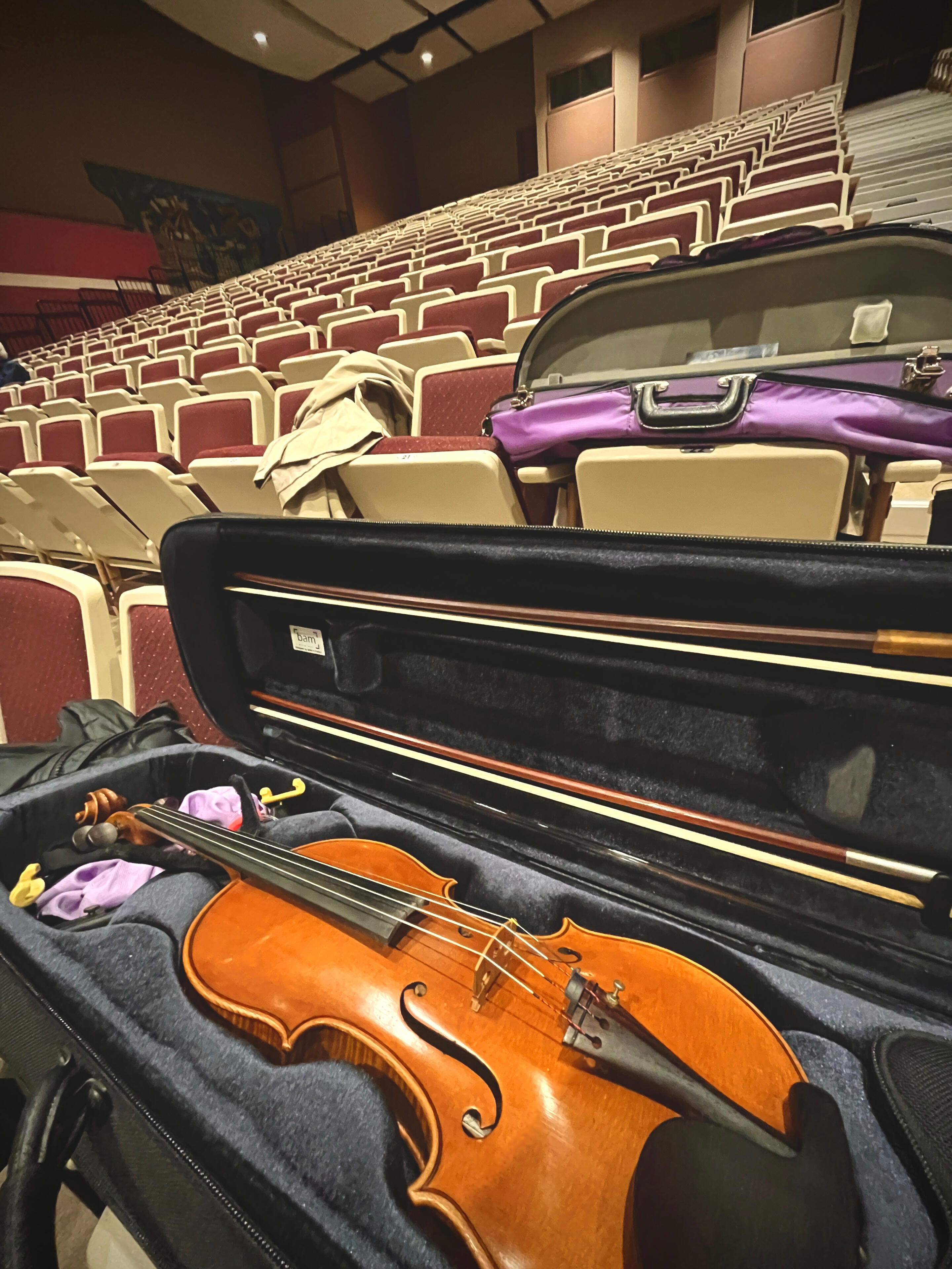 Greg Galoska violin in concert hall